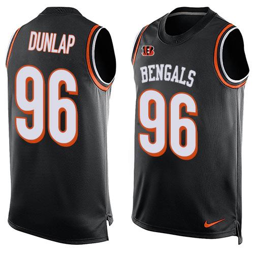 Nike Bengals #96 Carlos Dunlap Black Team Color Men's Stitched NFL Limited Tank Top Jersey Nike Bengals #96 Carlos Dunlap Black Team Color Men's Stitched NFL Limited Tank Top Jersey