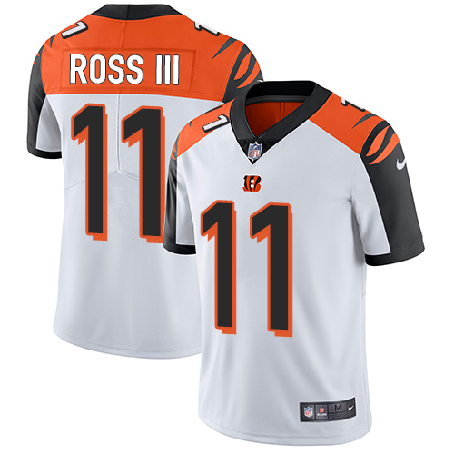 Nike Bengals #11 John Ross III White Men's Stitched NFL Vapor Untouchable Limited Jersey Nike Bengals #11 John Ross III White Men's Stitched NFL Vapor Untouchable Limited Jersey