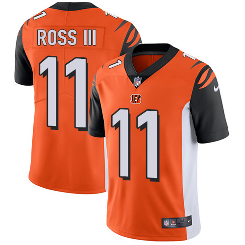 Nike Bengals #11 John Ross III Orange Alternate Men's Stitched NFL Vapor Untouchable Limited Jersey Nike Bengals #11 John Ross III Orange Alternate Men's Stitched NFL Vapor Untouchable Limited Jersey