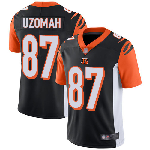 Nike Bengals #87 C.J. Uzomah Black Team Color Men's Stitched NFL Vapor Untouchable Limited Jersey Nike Bengals #87 C.J. Uzomah Black Team Color Men's Stitched NFL Vapor Untouchable Limited Jersey