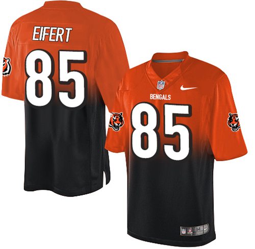 Nike Bengals #85 Tyler Eifert Orange/Black Men's Stitched NFL Elite Fadeaway Fashion Jersey Nike Bengals #85 Tyler Eifert Orange/Black Men's Stitched NFL Elite Fadeaway Fashion Jersey