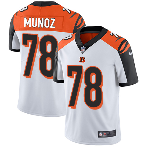 Nike Bengals #78 Anthony Munoz White Men's Stitched NFL Vapor Untouchable Limited Jersey Nike Bengals #78 Anthony Munoz White Men's Stitched NFL Vapor Untouchable Limited Jersey