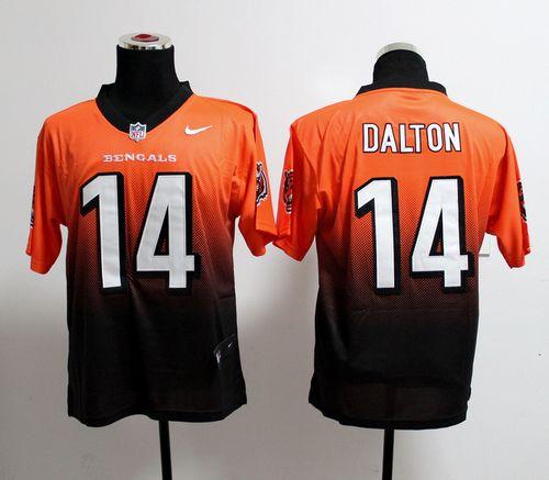 Nike Bengals #14 Andy Dalton Orange/Black Men's Stitched NFL Elite Fadeaway Fashion Jersey Nike Bengals #14 Andy Dalton Orange/Black Men's Stitched NFL Elite Fadeaway Fashion Jersey