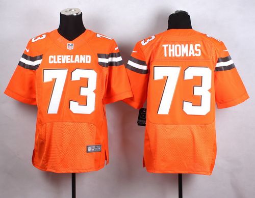 Nike Browns #73 Joe Thomas Orange Alternate Men's Stitched NFL New Elite Jersey Nike Browns #73 Joe Thomas Orange Alternate Men's Stitched NFL New Elite Jersey