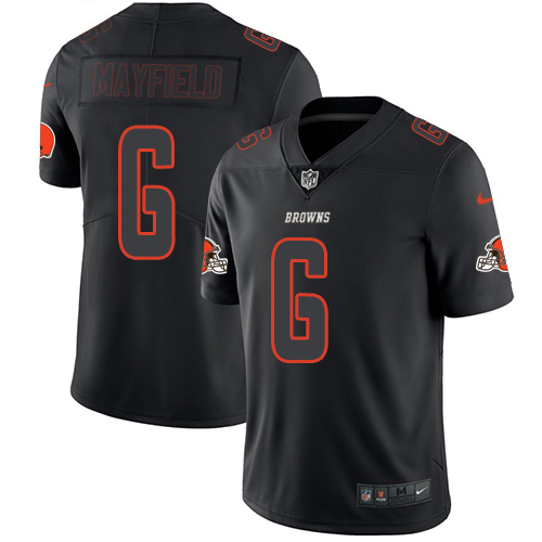 Nike Browns #6 Baker Mayfield Black Men's Stitched NFL Limited Rush Impact Jersey Nike Browns #6 Baker Mayfield Black Men's Stitched NFL Limited Rush Impact Jersey
