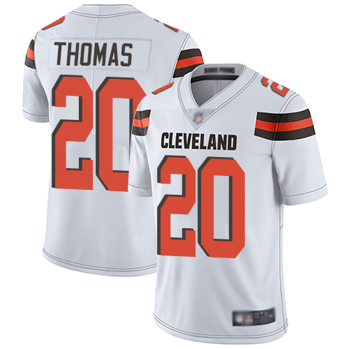 Nike Browns #20 Tavierre Thomas White Men's Stitched NFL Vapor Untouchable Limited Jersey Nike Browns #20 Tavierre Thomas White Men's Stitched NFL Vapor Untouchable Limited Jersey
