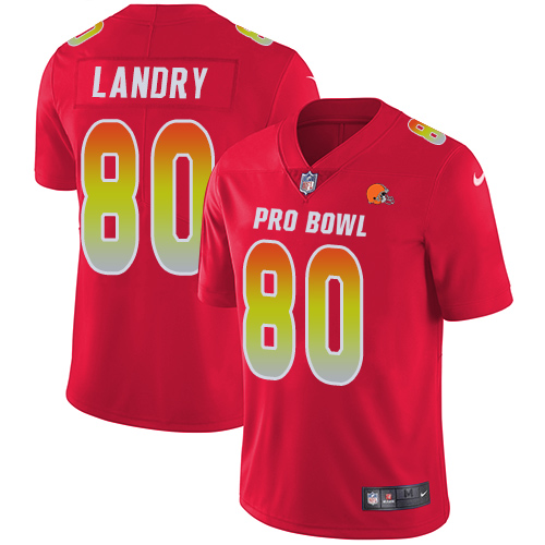 Nike Browns #80 Jarvis Landry Red Men's Stitched NFL Limited AFC 2019 Pro Bowl Jersey Nike Browns #80 Jarvis Landry Red Men's Stitched NFL Limited AFC 2019 Pro Bowl Jersey