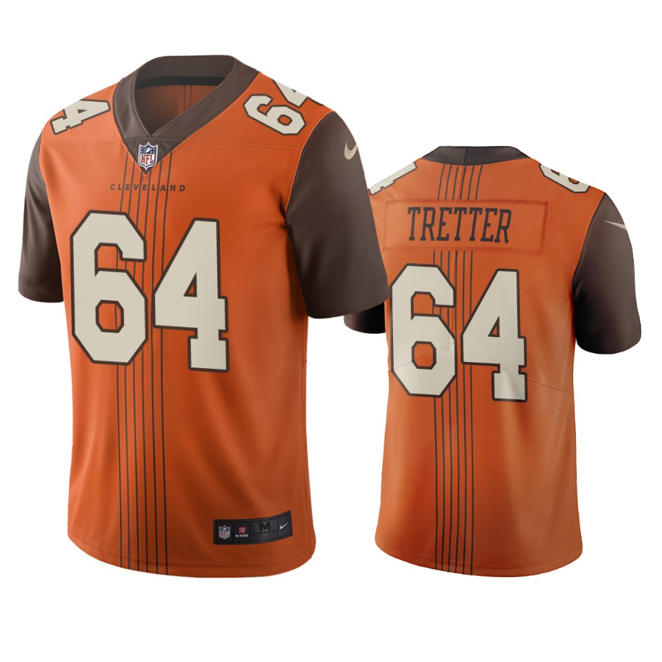 Cleveland Browns #64 J.C. Tretter Brown Vapor Limited City Edition NFL Jersey Cleveland Browns #64 J.C. Tretter Brown Vapor Limited City Edition NFL Jersey