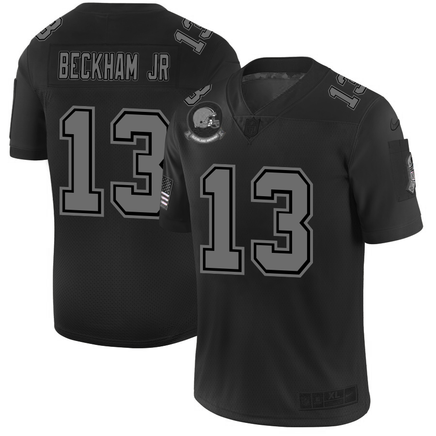 Cleveland Browns #13 Odell Beckham Jr. Men's Nike Black 2019 Salute to Service Limited Stitched NFL Jersey Cleveland Browns #13 Odell Beckham Jr. Men's Nike Black 2019 Salute to Service Limited Stitched NFL Jersey