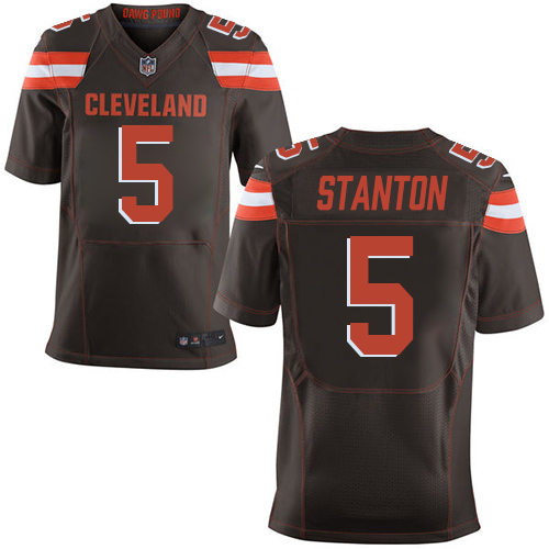 Nike Browns #5 Drew Stanton Brown Team Color Men's Stitched NFL New Elite Jersey Nike Browns #5 Drew Stanton Brown Team Color Men's Stitched NFL New Elite Jersey