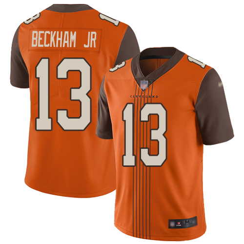 Nike Browns #13 Odell Beckham Jr Orange Alternate Men's Stitched NFL Limited City Edition Jersey Nike Browns #13 Odell Beckham Jr Orange Alternate Men's Stitched NFL Limited City Edition Jersey