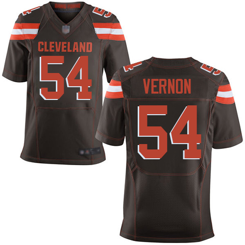 Nike Browns #54 Olivier Vernon Brown Team Color Men's Stitched NFL New Elite Jersey Nike Browns #54 Olivier Vernon Brown Team Color Men's Stitched NFL New Elite Jersey