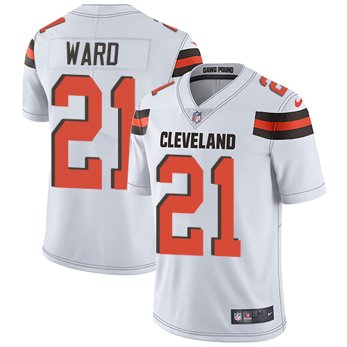 Nike Browns #21 Denzel Ward White Men's Stitched NFL Vapor Untouchable Limited Jersey Nike Browns #21 Denzel Ward White Men's Stitched NFL Vapor Untouchable Limited Jersey