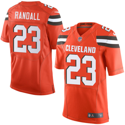Nike Browns #23 Damarious Randall Orange Alternate Men's Stitched NFL Elite Jersey Nike Browns #23 Damarious Randall Orange Alternate Men's Stitched NFL Elite Jersey