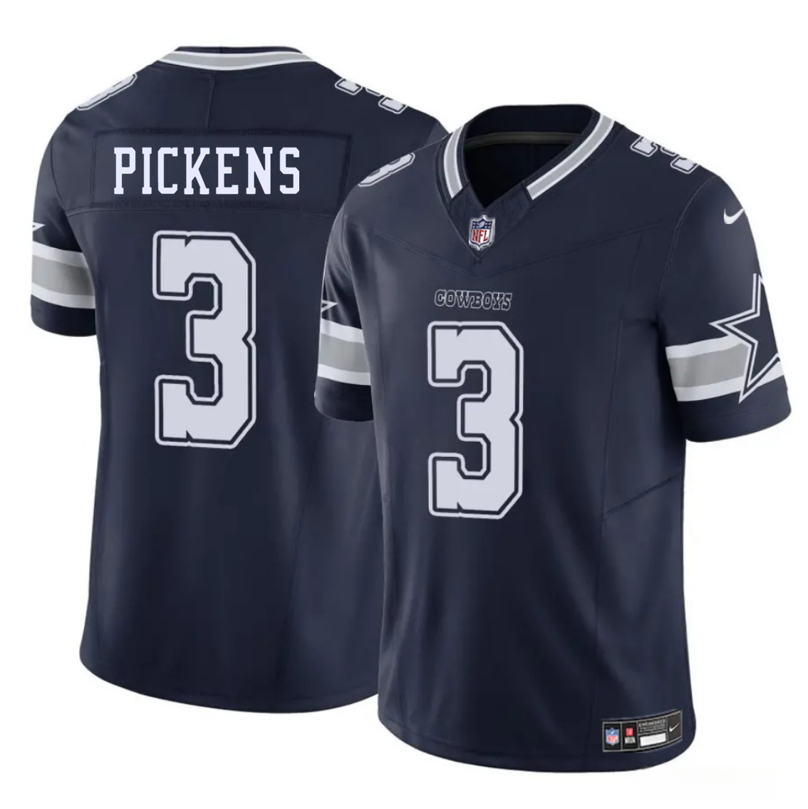 Men's Dallas Cowboys #3 George pickens Navy 2025 F.U.S.E Vapor Untouchable Limited Stitched Football Jersey Men's Dallas Cowboys #3 George pickens Navy 2025 F.U.S.E Vapor Untouchable Limited Stitched Football Jersey