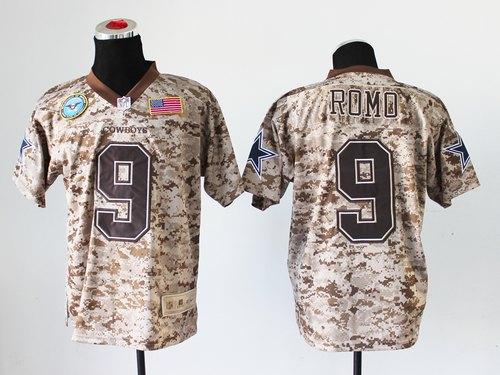 Nike Cowboys #9 Tony Romo Camo Men's Stitched NFL New Elite USMC Jersey Nike Cowboys #9 Tony Romo Camo Men's Stitched NFL New Elite USMC Jersey