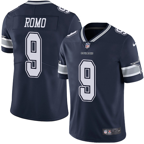 Nike Cowboys #9 Tony Romo Navy Blue Team Color Men's Stitched NFL Vapor Untouchable Limited Jersey Nike Cowboys #9 Tony Romo Navy Blue Team Color Men's Stitched NFL Vapor Untouchable Limited Jersey