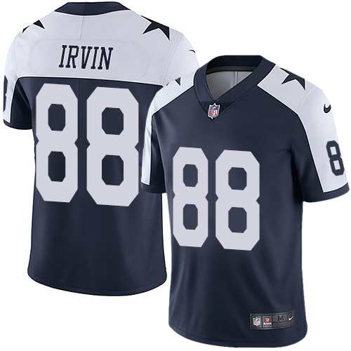 Nike Cowboys #88 Michael Irvin Navy Blue Thanksgiving Men's Stitched NFL Vapor Untouchable Limited Throwback Jersey Nike Cowboys #88 Michael Irvin Navy Blue Thanksgiving Men's Stitched NFL Vapor Untouchable Limited Throwback Jersey