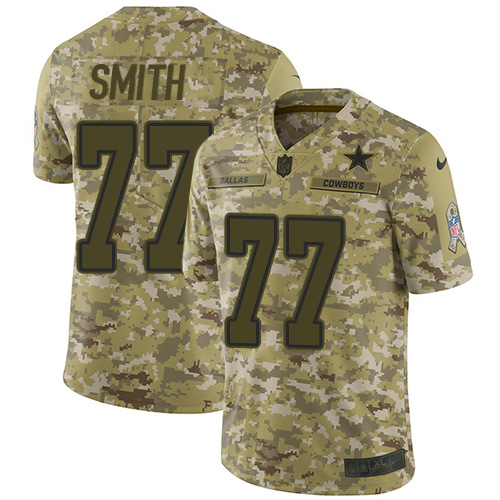 Nike Cowboys #77 Tyron Smith Camo Men's Stitched NFL Limited 2018 Salute To Service Jersey Nike Cowboys #77 Tyron Smith Camo Men's Stitched NFL Limited 2018 Salute To Service Jersey