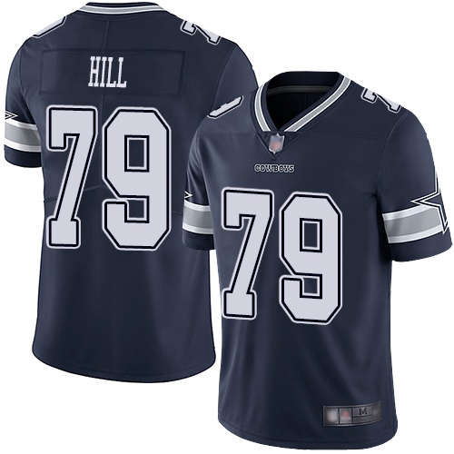 Nike Cowboys #79 Trysten Hill Navy Blue Team Color Men's Stitched NFL Vapor Untouchable Limited Jersey Nike Cowboys #79 Trysten Hill Navy Blue Team Color Men's Stitched NFL Vapor Untouchable Limited Jersey
