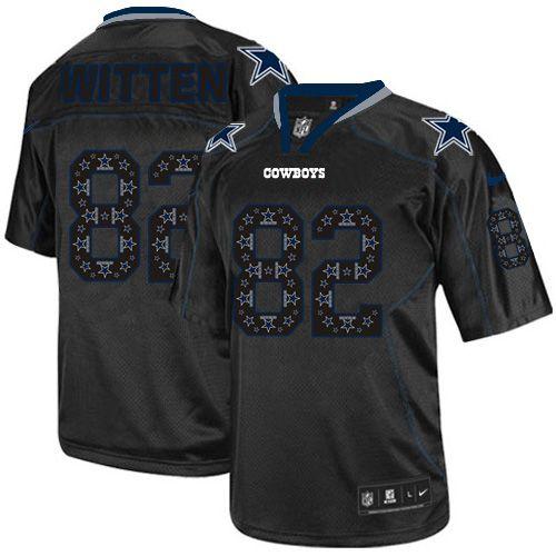 Nike Cowboys #82 Jason Witten New Lights Out Black Men's Stitched NFL Elite Jersey Nike Cowboys #82 Jason Witten New Lights Out Black Men's Stitched NFL Elite Jersey