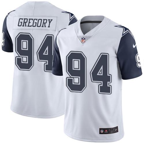 Nike Cowboys #94 Randy Gregory White Men's Stitched NFL Limited Rush Jersey Nike Cowboys #94 Randy Gregory White Men's Stitched NFL Limited Rush Jersey