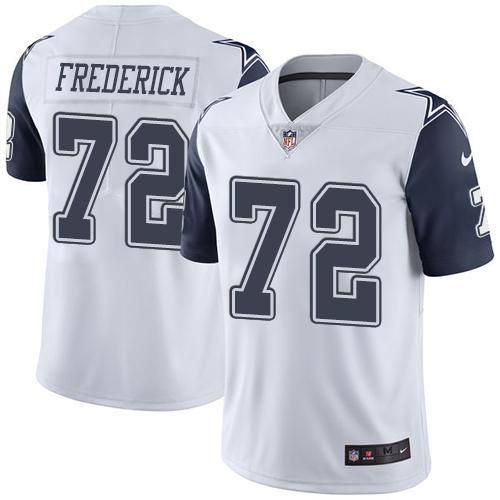 Nike Cowboys #72 Travis Frederick White Men's Stitched NFL Limited Rush Jersey Nike Cowboys #72 Travis Frederick White Men's Stitched NFL Limited Rush Jersey