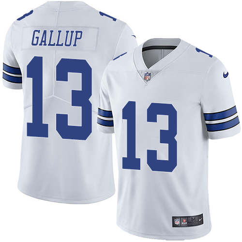 Nike Cowboys #13 Michael Gallup White Men's Stitched NFL Vapor Untouchable Limited Jersey Nike Cowboys #13 Michael Gallup White Men's Stitched NFL Vapor Untouchable Limited Jersey
