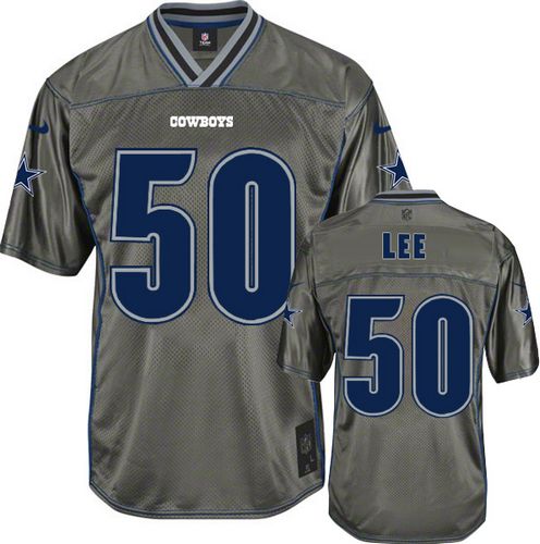 Nike Cowboys #50 Sean Lee Grey Men's Stitched NFL Elite Vapor Jersey Nike Cowboys #50 Sean Lee Grey Men's Stitched NFL Elite Vapor Jersey