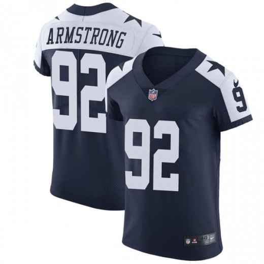 Nike Cowboys #92 Dorance Armstrong Navy Blue Thanksgiving Men's Stitched NFL Vapor Untouchable Throwback Elite Jersey Nike Cowboys #92 Dorance Armstrong Navy Blue Thanksgiving Men's Stitched NFL Vapor Untouchable Throwback Elite Jersey