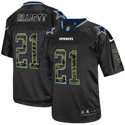 Nike Cowboys #21 Ezekiel Elliott Black Men's Stitched NFL Elite Camo Fashion Jersey Nike Cowboys #21 Ezekiel Elliott Black Men's Stitched NFL Elite Camo Fashion Jersey