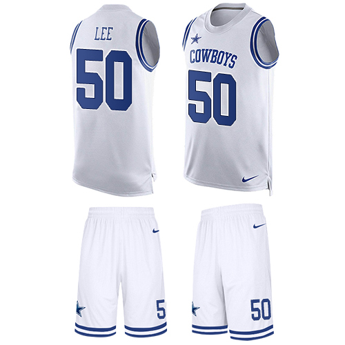 Nike Cowboys #50 Sean Lee White Men's Stitched NFL Limited Tank Top Suit Jersey Nike Cowboys #50 Sean Lee White Men's Stitched NFL Limited Tank Top Suit Jersey