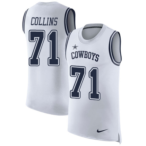 Nike Cowboys #71 La'el Collins White Men's Stitched NFL Limited Rush Tank Top Jersey Nike Cowboys #71 La'el Collins White Men's Stitched NFL Limited Rush Tank Top Jersey