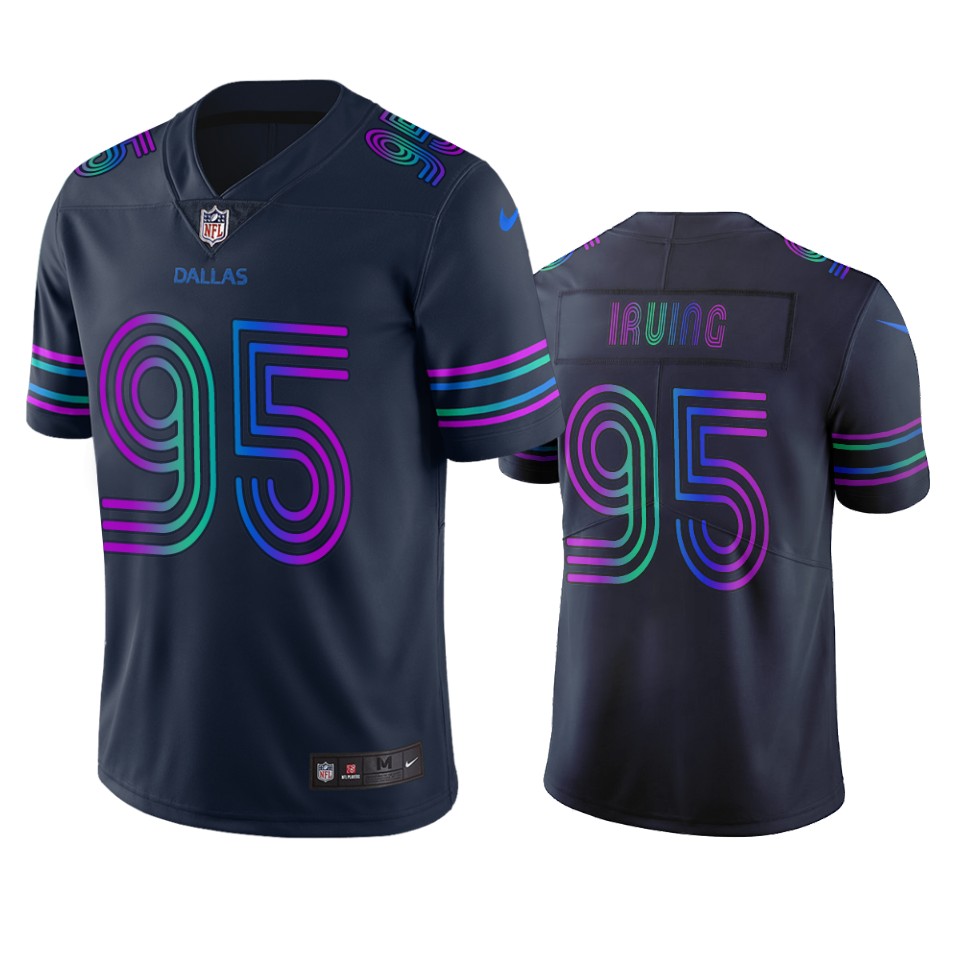 Dallas Cowboys #95 David Irving Navy Vapor Limited City Edition NFL Jersey Dallas Cowboys #95 David Irving Navy Vapor Limited City Edition NFL Jersey
