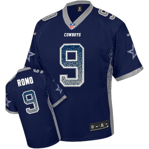 Nike Cowboys #9 Tony Romo Navy Blue Team Color Men's Stitched NFL Elite Drift Fashion Jersey Nike Cowboys #9 Tony Romo Navy Blue Team Color Men's Stitched NFL Elite Drift Fashion Jersey
