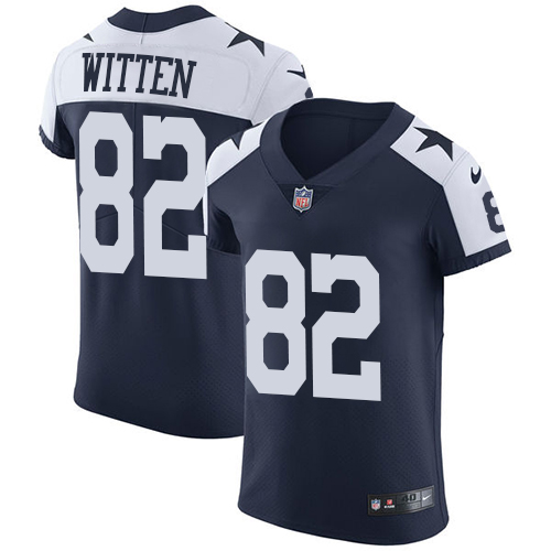 Nike Cowboys #82 Jason Witten Navy Blue Thanksgiving Men's Stitched NFL Vapor Untouchable Throwback Elite Jersey Nike Cowboys #82 Jason Witten Navy Blue Thanksgiving Men's Stitched NFL Vapor Untouchable Throwback Elite Jersey