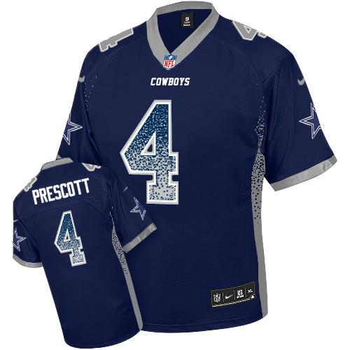 Nike Cowboys #4 Dak Prescott Navy Blue Team Color Men's Stitched NFL Elite Drift Fashion Jersey Nike Cowboys #4 Dak Prescott Navy Blue Team Color Men's Stitched NFL Elite Drift Fashion Jersey