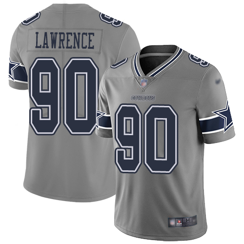 Nike Cowboys #90 Demarcus Lawrence Gray Men's Stitched NFL Limited Inverted Legend Jersey Nike Cowboys #90 Demarcus Lawrence Gray Men's Stitched NFL Limited Inverted Legend Jersey