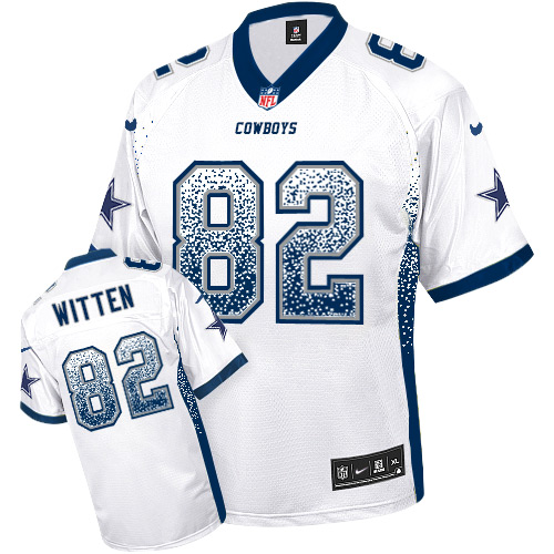 Nike Cowboys #82 Jason Witten White Men's Stitched NFL Elite Drift Fashion Jersey Nike Cowboys #82 Jason Witten White Men's Stitched NFL Elite Drift Fashion Jersey