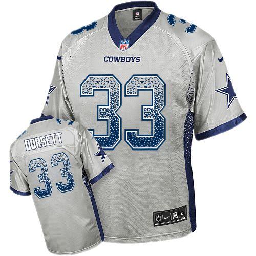 Nike Cowboys #33 Tony Dorsett Grey Men's Stitched NFL Elite Drift Fashion Jersey Nike Cowboys #33 Tony Dorsett Grey Men's Stitched NFL Elite Drift Fashion Jersey