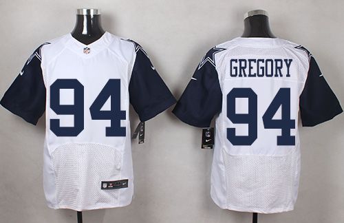 Nike Cowboys #94 Randy Gregory White Men's Stitched NFL Elite Rush Jersey Nike Cowboys #94 Randy Gregory White Men's Stitched NFL Elite Rush Jersey