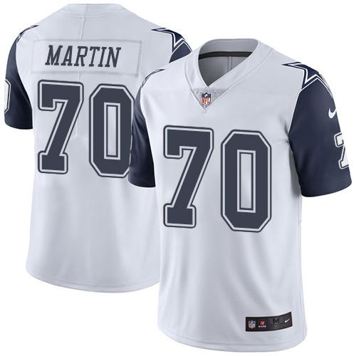 Nike Cowboys #70 Zack Martin White Men's Stitched NFL Limited Rush Jersey Nike Cowboys #70 Zack Martin White Men's Stitched NFL Limited Rush Jersey
