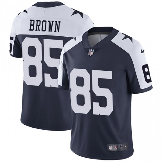 Nike Cowboys #85 Noah Brown Navy Blue Thanksgiving Men's Stitched NFL Vapor Untouchable Limited Throwback Jersey Nike Cowboys #85 Noah Brown Navy Blue Thanksgiving Men's Stitched NFL Vapor Untouchable Limited Throwback Jersey
