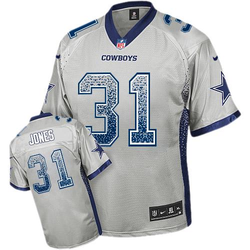 Nike Cowboys #31 Byron Jones Grey Men's Stitched NFL Elite Drift Fashion Jersey Nike Cowboys #31 Byron Jones Grey Men's Stitched NFL Elite Drift Fashion Jersey