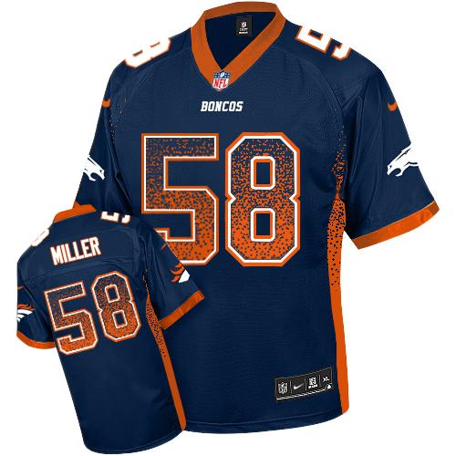 Nike Broncos #58 Von Miller Navy Blue Alternate Men's Stitched NFL Elite Drift Fashion Jersey Nike Broncos #58 Von Miller Navy Blue Alternate Men's Stitched NFL Elite Drift Fashion Jersey