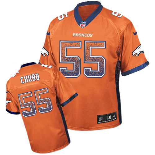 Nike Broncos #55 Bradley Chubb Orange Team Color Men's Stitched NFL Elite Drift Fashion Jersey Nike Broncos #55 Bradley Chubb Orange Team Color Men's Stitched NFL Elite Drift Fashion Jersey