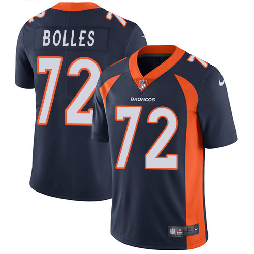 Nike Broncos #72 Garett Bolles Navy Blue Alternate Men's Stitched NFL Vapor Untouchable Limited Jersey Nike Broncos #72 Garett Bolles Navy Blue Alternate Men's Stitched NFL Vapor Untouchable Limited Jersey