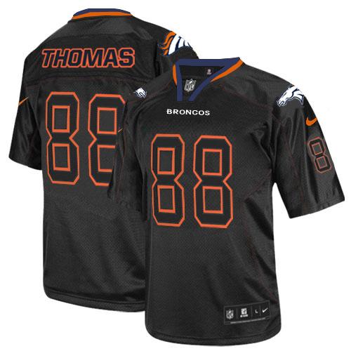 Nike Broncos #88 Demaryius Thomas Lights Out Black Men's Stitched NFL Elite Jersey Nike Broncos #88 Demaryius Thomas Lights Out Black Men's Stitched NFL Elite Jersey