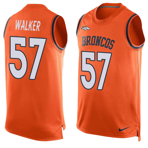 Nike Broncos #57 Demarcus Walker Orange Team Color Men's Stitched NFL Limited Tank Top Jersey Nike Broncos #57 Demarcus Walker Orange Team Color Men's Stitched NFL Limited Tank Top Jersey