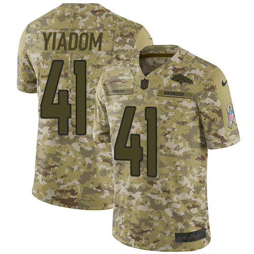 Nike Broncos #41 Isaac Yiadom Camo Men's Stitched NFL Limited 2018 Salute To Service Jersey Nike Broncos #41 Isaac Yiadom Camo Men's Stitched NFL Limited 2018 Salute To Service Jersey